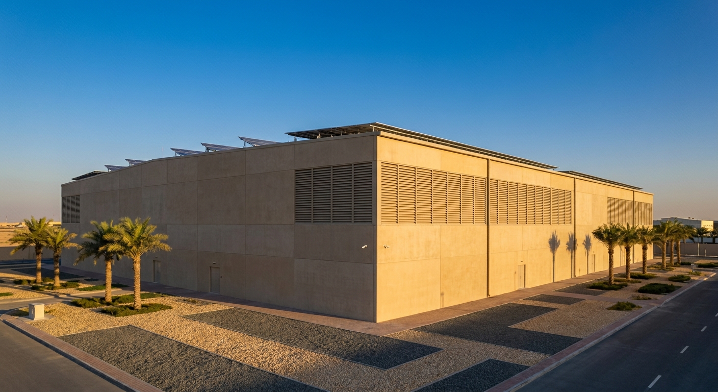 Alex Hash hosting facility exterior in the UAE